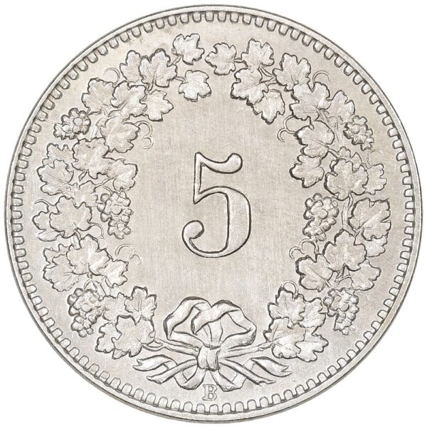 5 Rappen, 1917, unzirkuliert