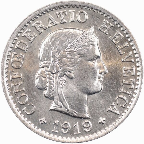 25505_1 5 Rappen, 1919, Stempelglanz