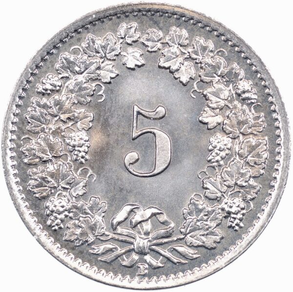 5 Rappen, 1919, Stempelglanz