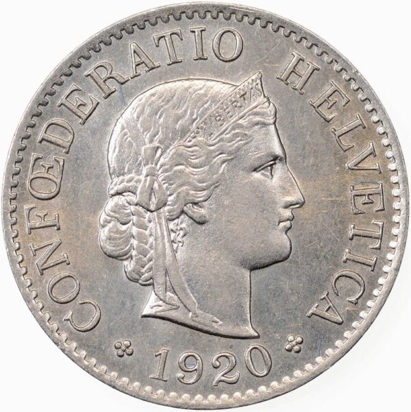 25507_1 5 Rappen, 1920, Stempelglanz