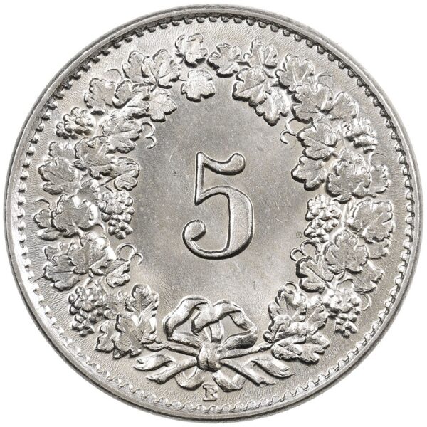 5 Rappen, 1921, Stempelglanz