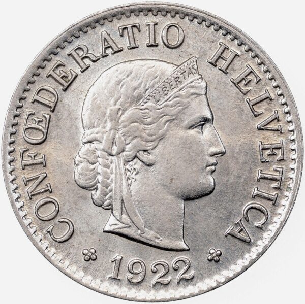 25511_1 5 Rappen, 1922, unz/stgl