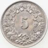5 Rappen, 1922, Stempelglanz