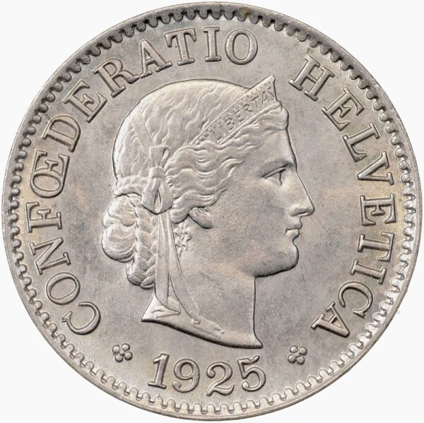 25514_1 5 Rappen, 1925, Stempelglanz