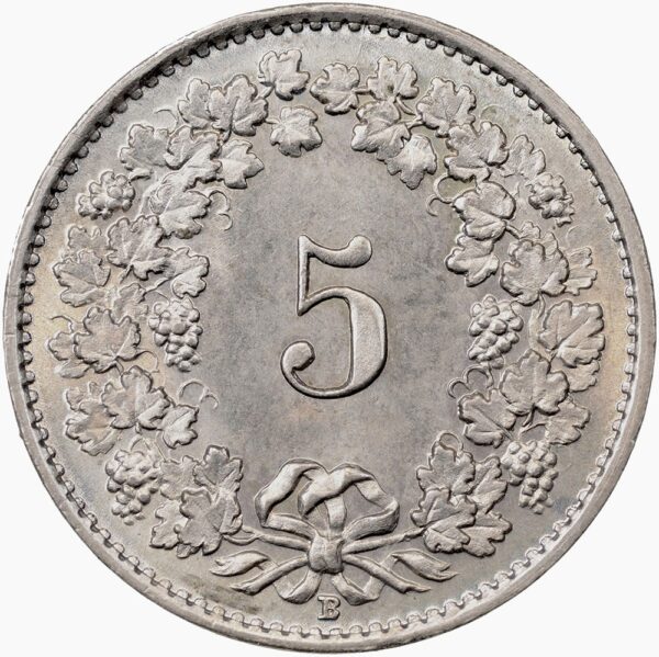 5 Rappen, 1925, Stempelglanz