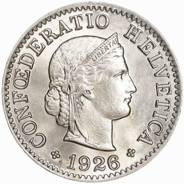 25516_1 5 Rappen, 1926, Stempelglanz