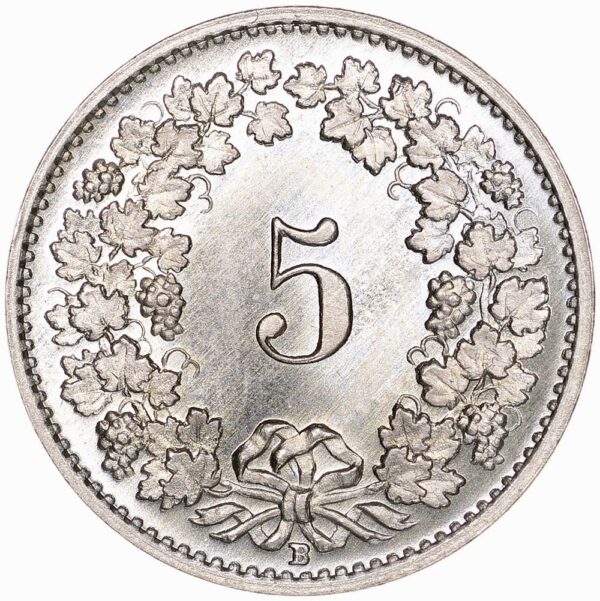5 Rappen, 1928, Erstabschlag