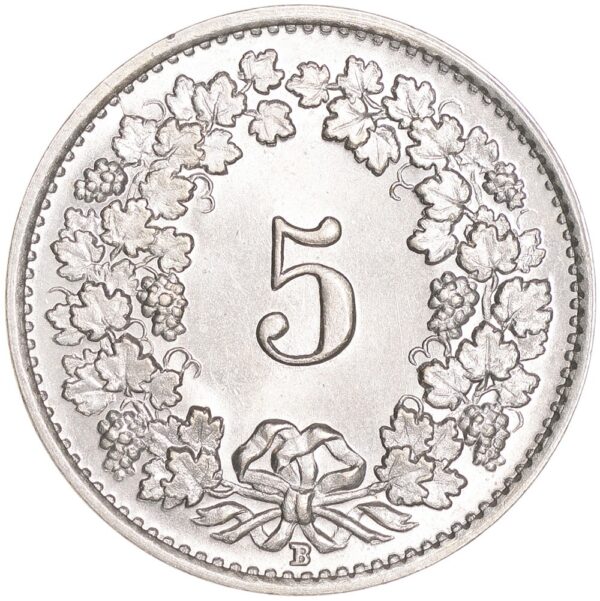 5 Rappen, 1929, Stempelglanz