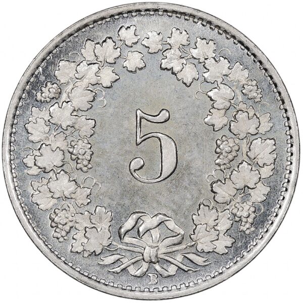 5 Rappen, 1929, Erstabschlag