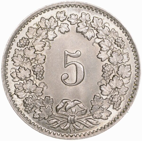 5 Rappen, 1930, Stempelglanz