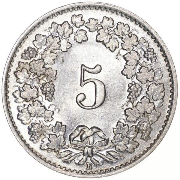5 Rappen, 1930, Erstabschlag