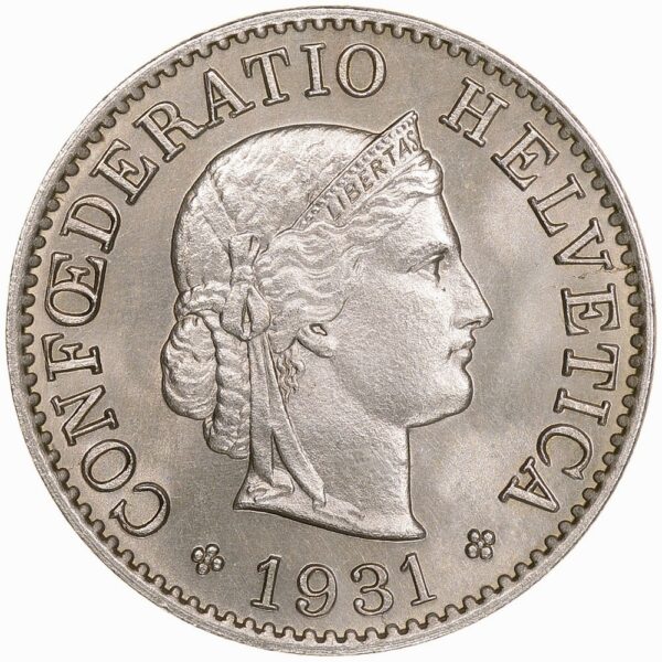 25529_1 5 Rappen, 1931, Stempelglanz
