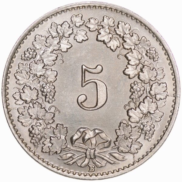 5 Rappen, 1931, Stempelglanz