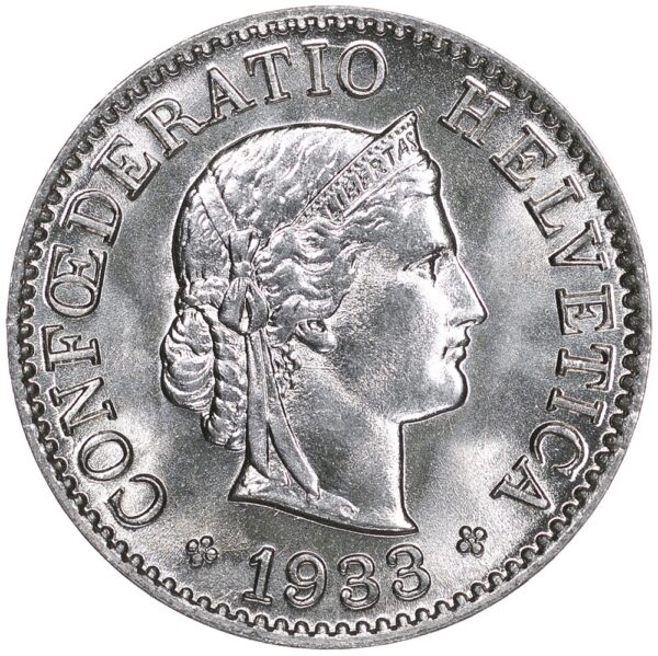 25532_1 5 Rappen, 1933, Stempelglanz