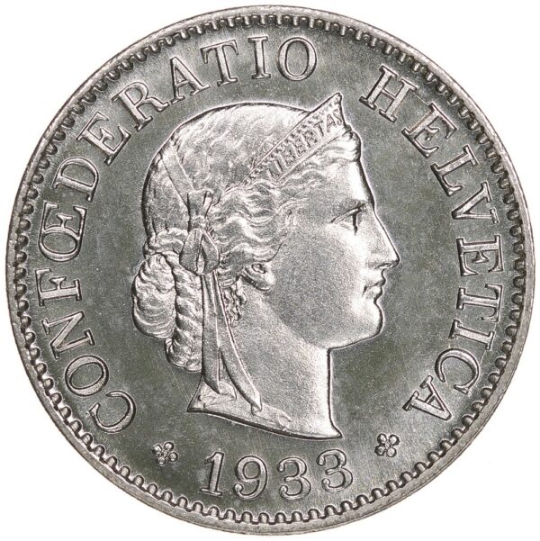 25533_1 5 Rappen, 1933, Erstabschlag