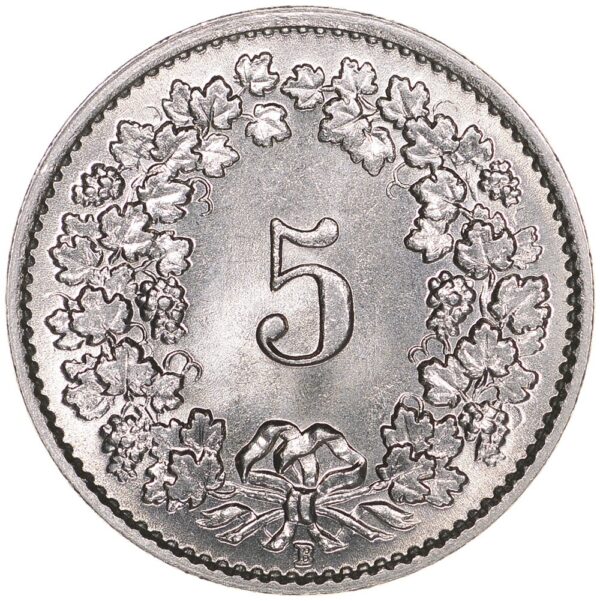 5 Rappen, 1936, Stempelglanz