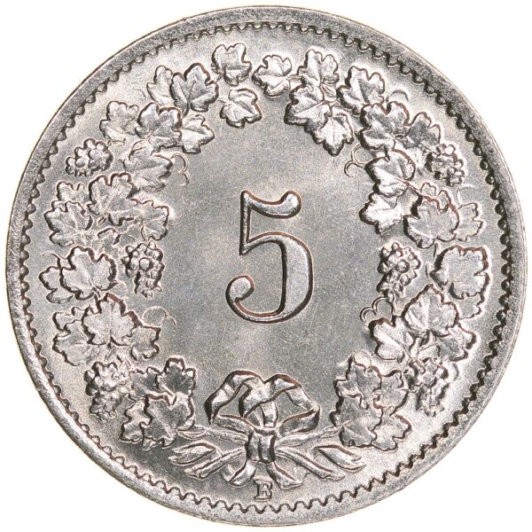 5 Rappen, 1939, Stempelglanz