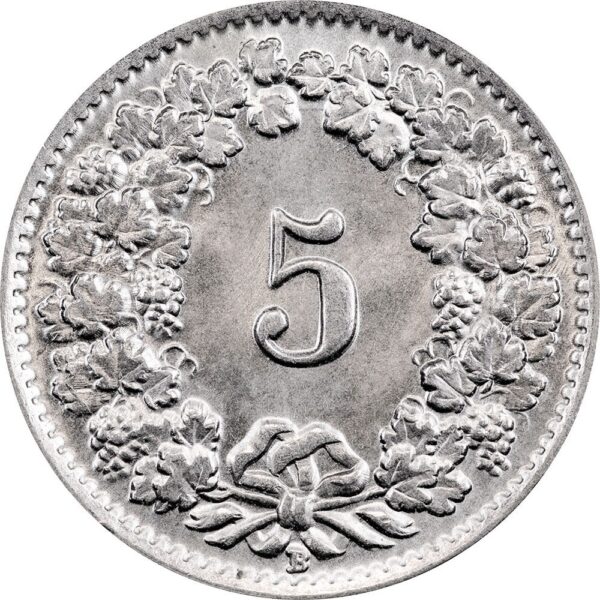 5 Rappen, 1940, Stempelglanz