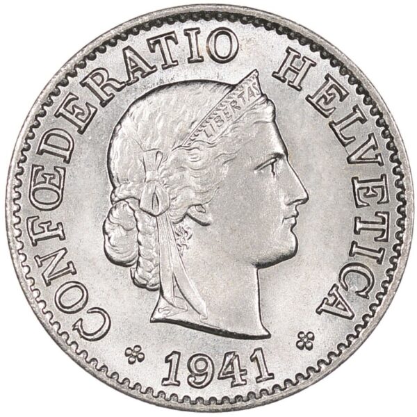 25551_1 5 Rappen, 1941, Stempelglanz