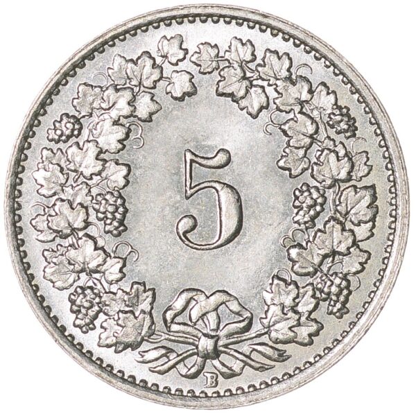 5 Rappen, 1941, Stempelglanz