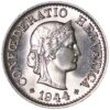 5 Rappen, 1944, Stempelglanz