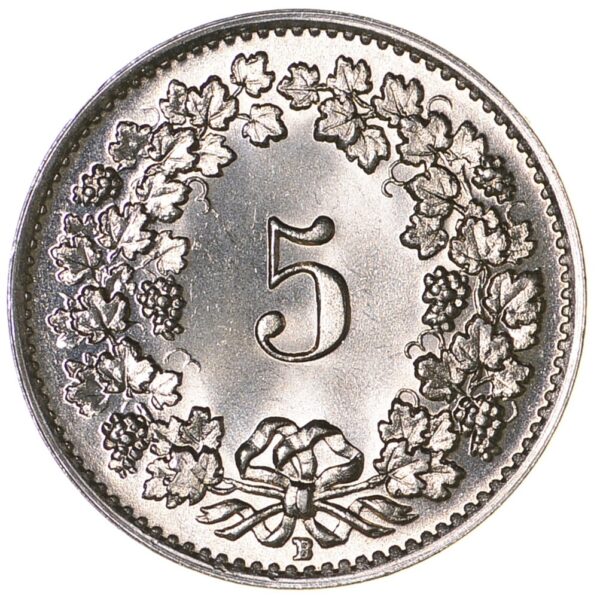 5 Rappen, 1944, Stempelglanz