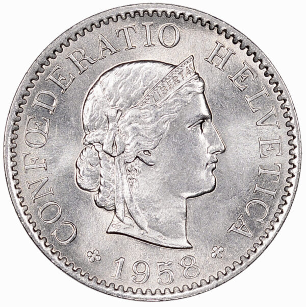 25584_1 5 Rappen, 1958, Stempelglanz
