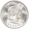 5 Rappen, 1969, Stempelglanz