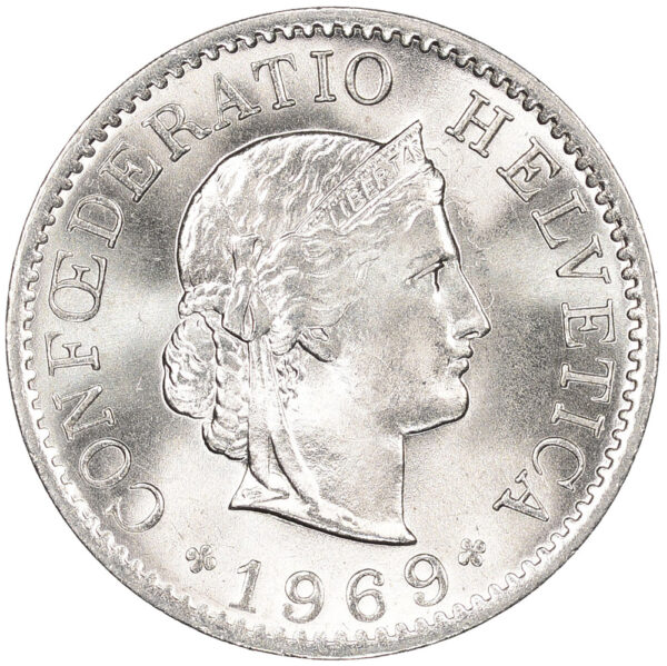 25595_1 5 Rappen, 1969, Stempelglanz
