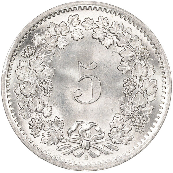 5 Rappen, 1969, Stempelglanz