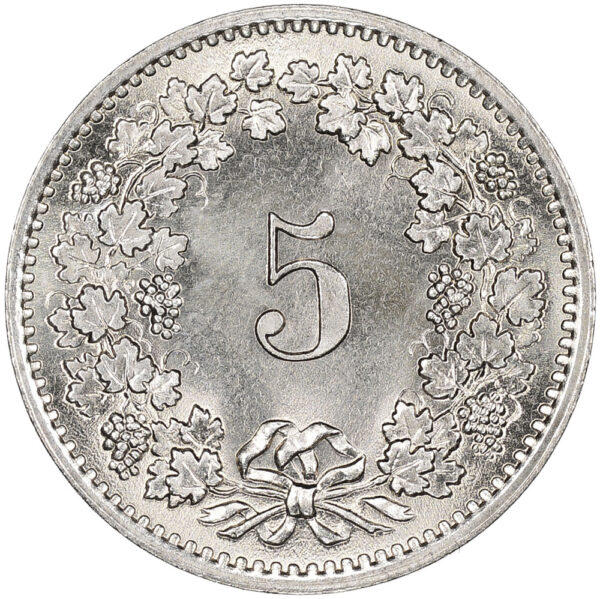 5 Rappen, 1970, Stempelglanz