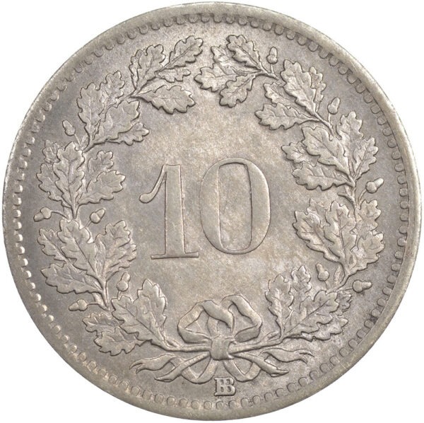 10 Rappen, 1851, unzirkuliert