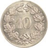 10 Rappen, 1851, Stempelglanz