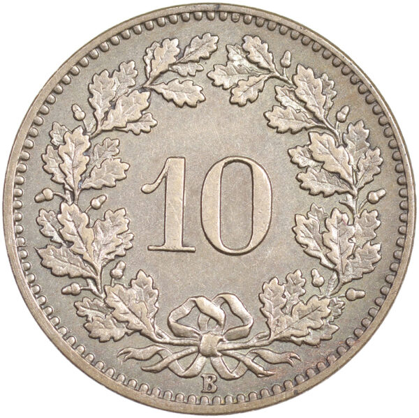 10 Rappen, 1873, unzirkuliert