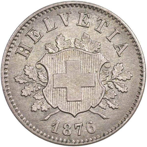 25621_1 10 Rappen, 1876, unzirkuliert