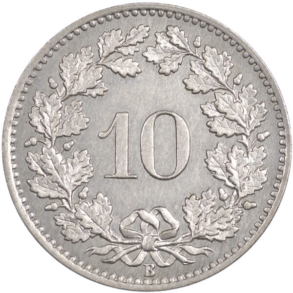 10 Rappen, 1876, unz/stgl