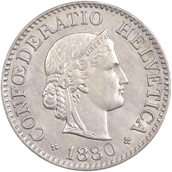 25628_1 10 Rappen, 1880, unzirkuliert