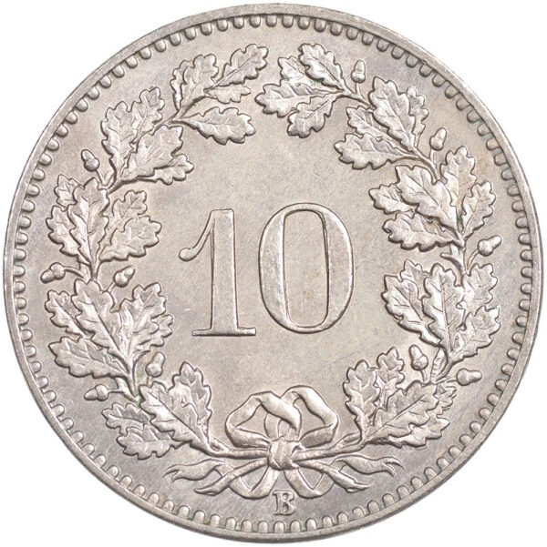 10 Rappen, 1880, unzirkuliert