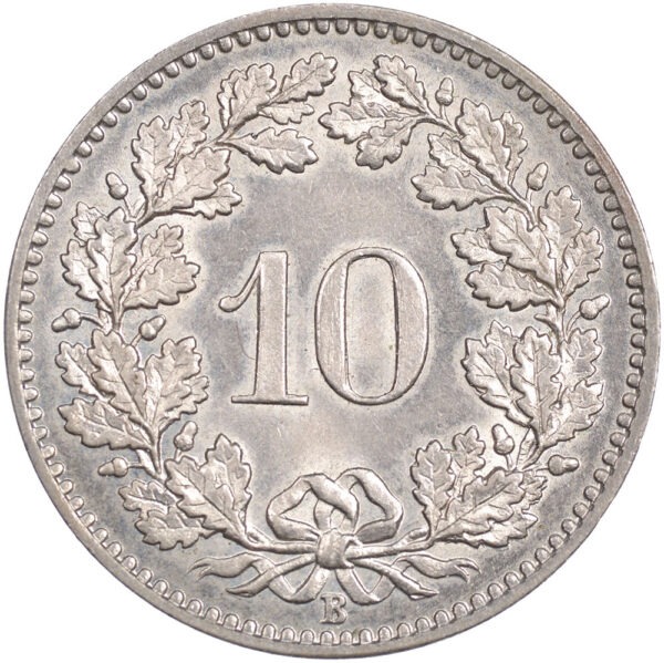 10 Rappen, 1880, unz/stgl