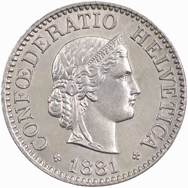 25632_1 10 Rappen, 1881, unzirkuliert