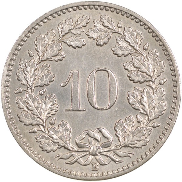 10 Rappen, 1881, unzirkuliert