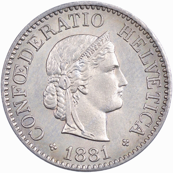 25633_1 10 Rappen, 1881, unz/stgl