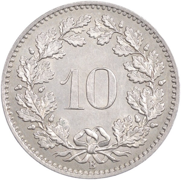 10 Rappen, 1881, unz/stgl