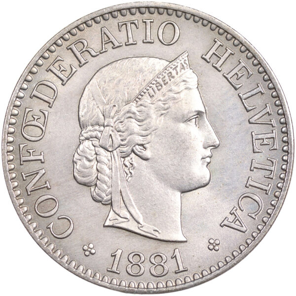 25634_1 10 Rappen, 1881, Stempelglanz