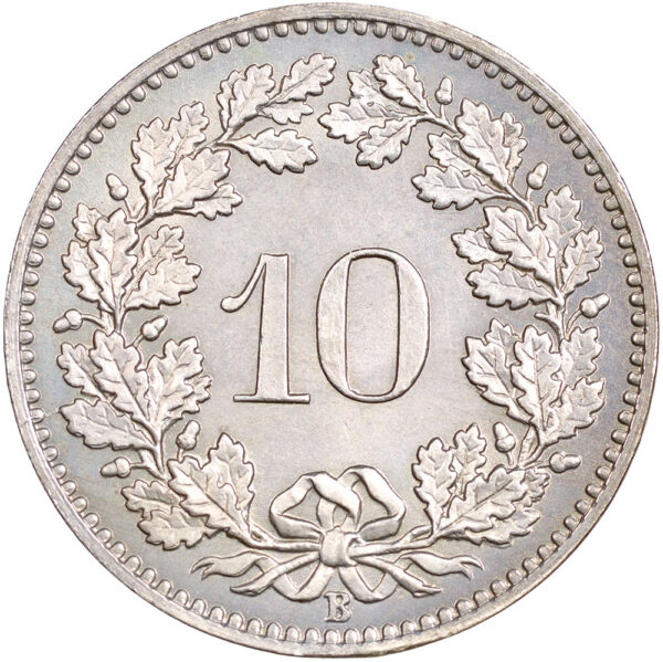 10 Rappen, 1881, Stempelglanz