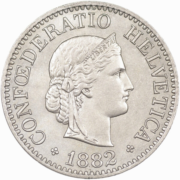 25635_1 10 Rappen, 1882, unzirkuliert
