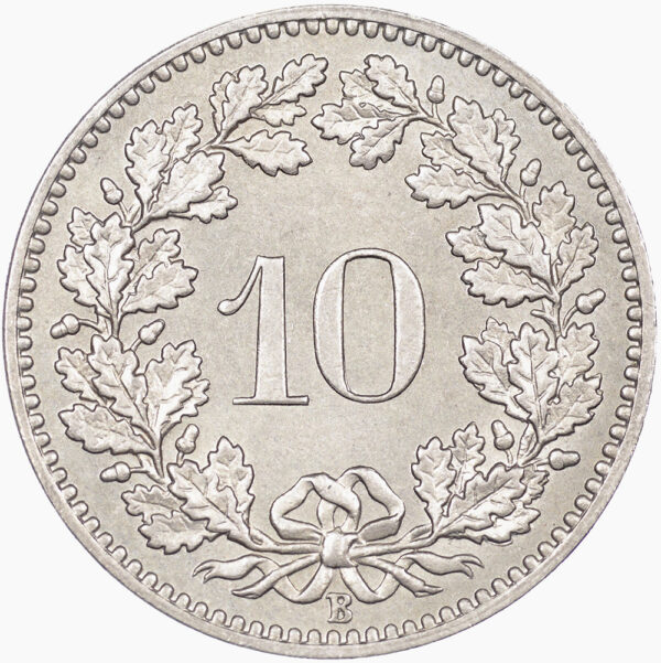 10 Rappen, 1882, unzirkuliert