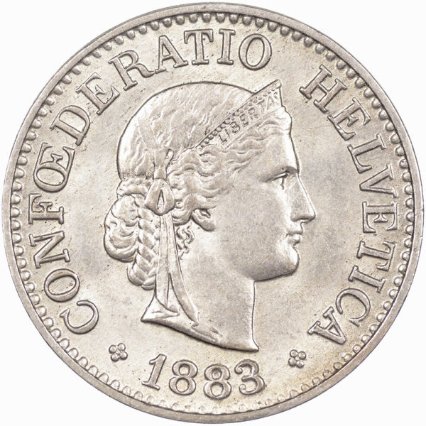 25639_1 10 Rappen, 1883, unzirkuliert