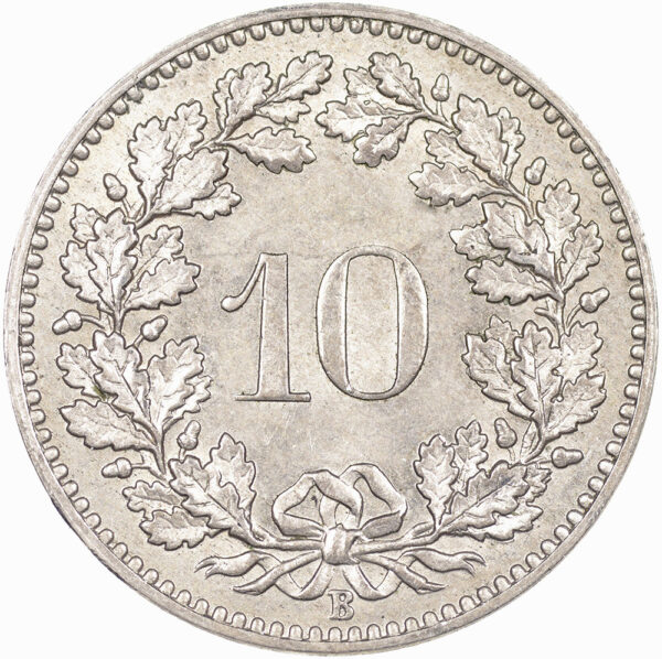 10 Rappen, 1883, unzirkuliert