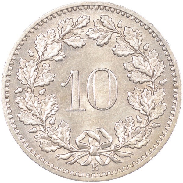 10 Rappen, 1883, unz/stgl